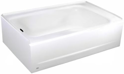 American Standard 2460002.020 Cambridge Apron-Front Americast Soaking Bathtub Left Hand Drain,60 x 32 In, White, 50-60 gal