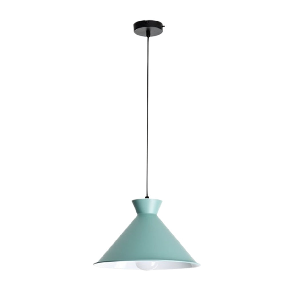 "Modern Hanglamp in Turquoise met Eenvoudig Design"