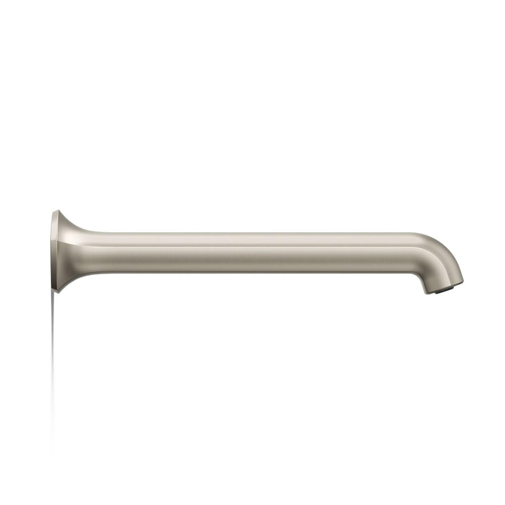 KOHLER 27115-2MB Occasion Wall-Mount 12" Bath Spout, Nondiverter Bathtub Spout with Slip-Fit Connection, Vibrant Brushed Moderne Brass