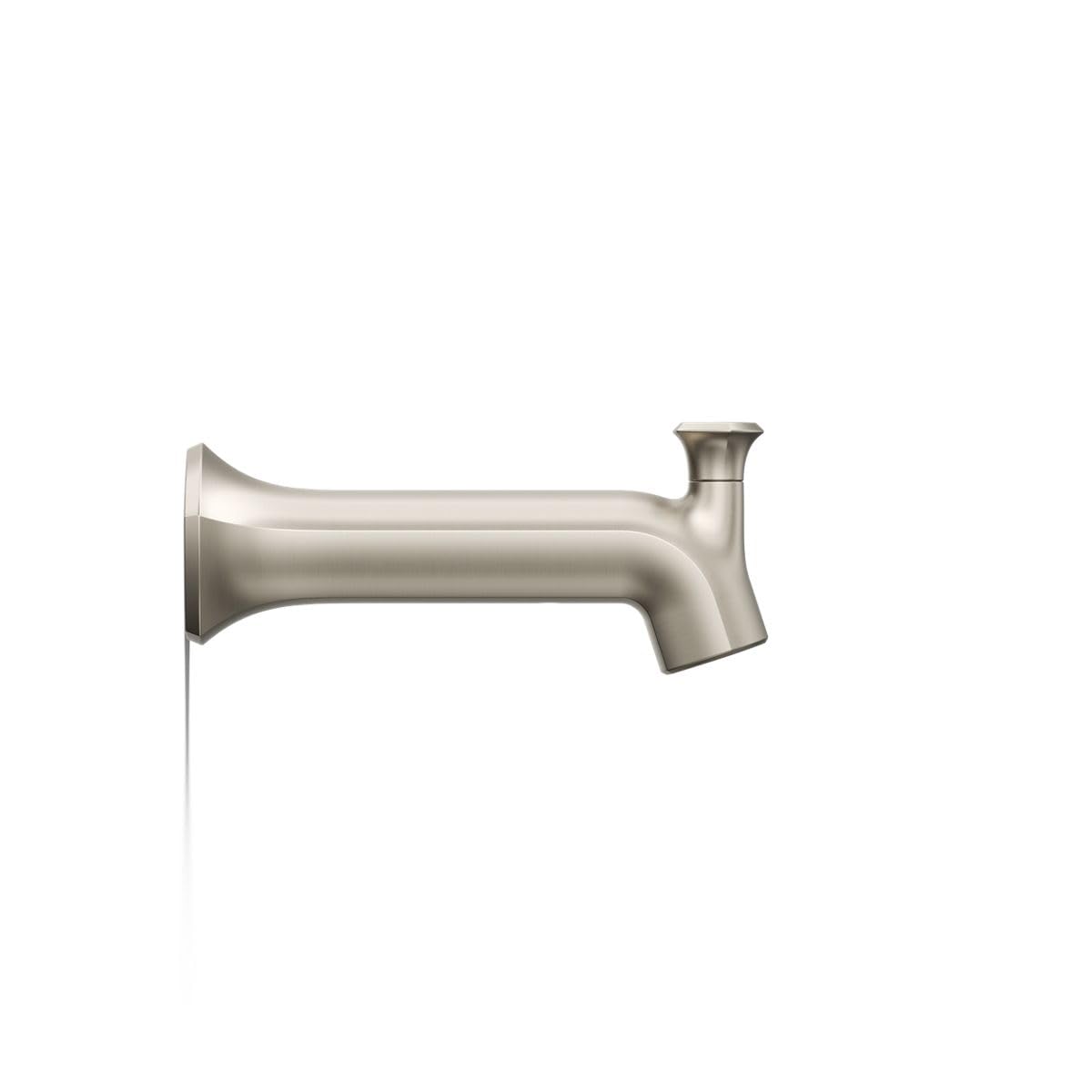 KOHLER 27115-2MB Occasion Wall-Mount 12" Bath Spout, Nondiverter Bathtub Spout with Slip-Fit Connection, Vibrant Brushed Moderne Brass