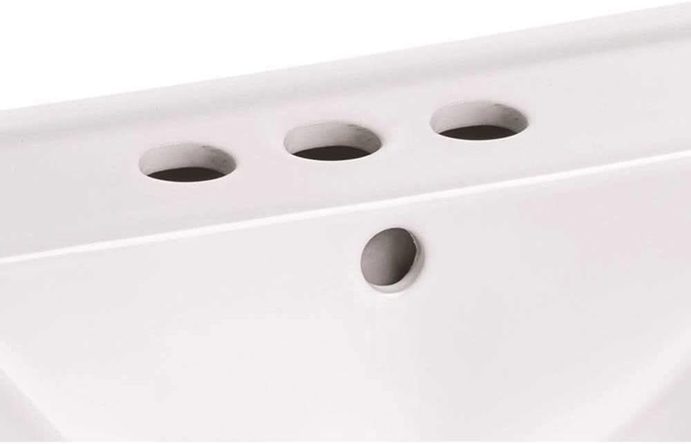 American Standard 9024004EC.020 Decorum Wall-Hung Bathroom Sink with Everclean and 4" Centers, White