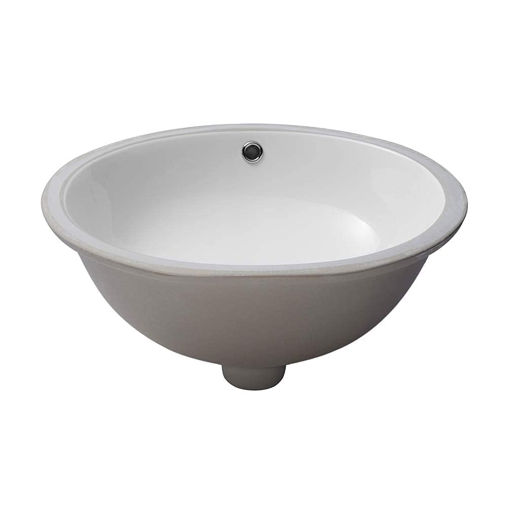 17 Inch Undermount Bathroom Sink Rectangle White