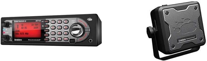 Uniden BearTracker Scanner (BCT15X) and External Communications Speaker Bundle