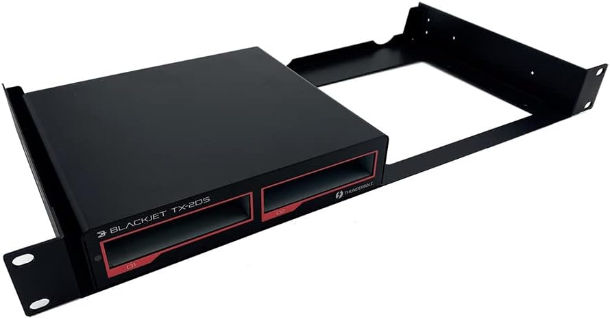 Blackjet TX-2DS Thunderbolt 3 Cinema Dock System â 2-Bay Modular Media & NVMe Workflow Dock for Pro Video Editing, DIT, and Studio Production â Thunderbolt 4 / USB4 Compatible â Apple Mac & Windows