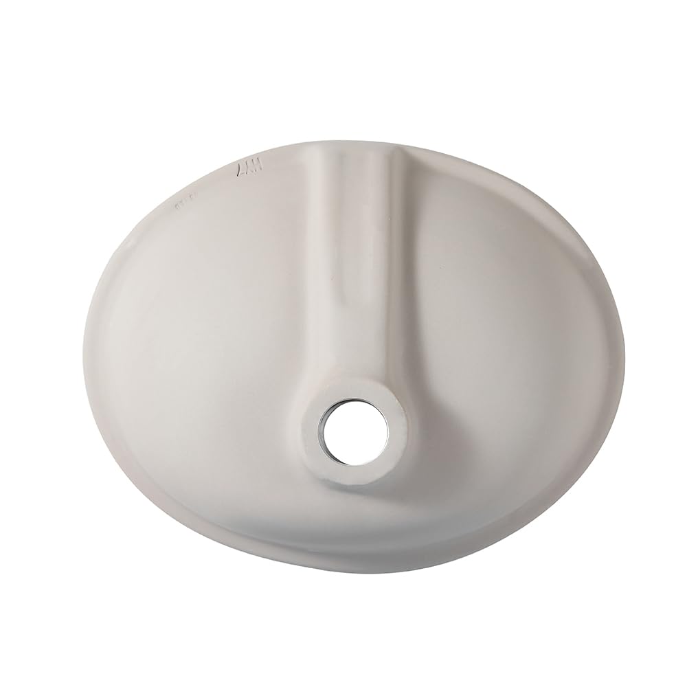 18in Undermount Bathroom Sink Rectangular, 18.1" x 13.8" Vessel Sink Rectrangle Undermount Bathroom Sink White Ceramic Lavatory Vanity Vessel Sink with Overflow
