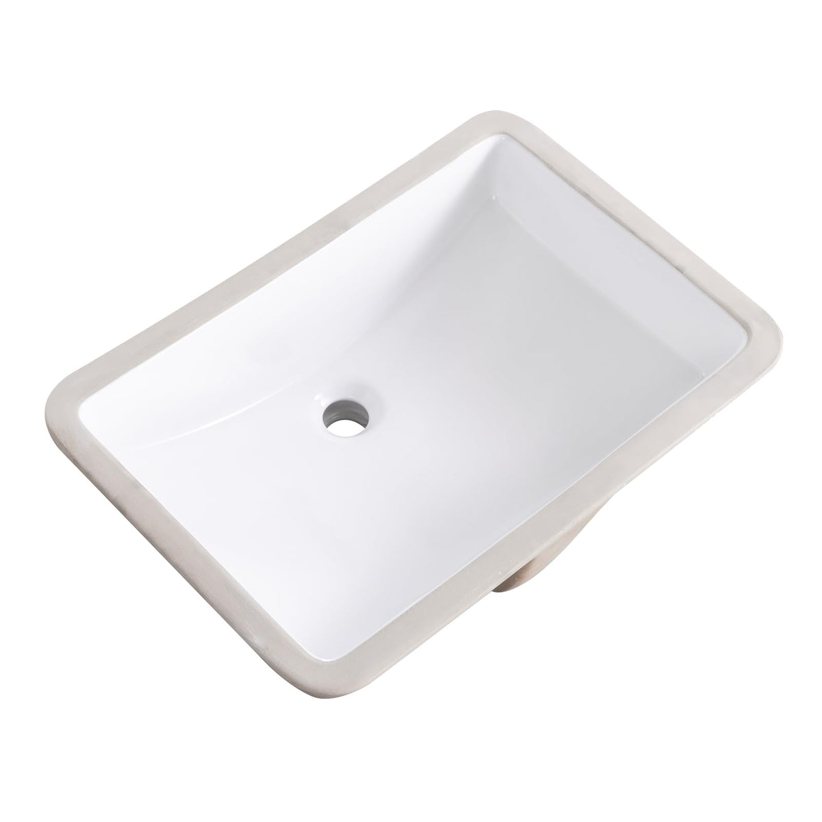 27 Inch Undermount Bathroom Sink with Overflow Rectangle Sinks