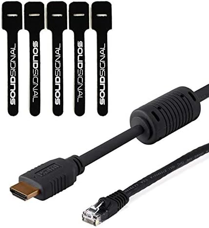 Blackmagic Design ATEM Mini Pro HDMI Live Stream Switcher Bundle with 6â HDMI Cable, 7â Cat5e Cable, and 5-Pack of SolidSignal Cable Ties (SWATEMMINIBPR)