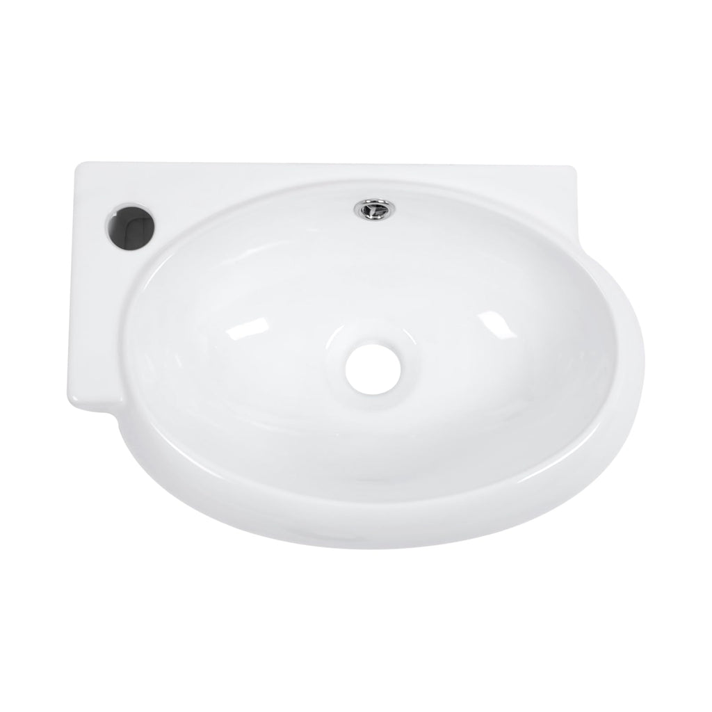 Mocoloo Bathroom Sink Undermount 22"x16" White Rectangle Porcelain Sink with Vertical Sides and Overflow Drain Under Counter Mount Ceramic Lavatory Vanity Sinks for Bathroom Interior Size 19 x 13
