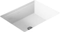 KOHLER 2882-0 Verticyl Rectangular Undermount Bathroom Sink, 19 3/4", White