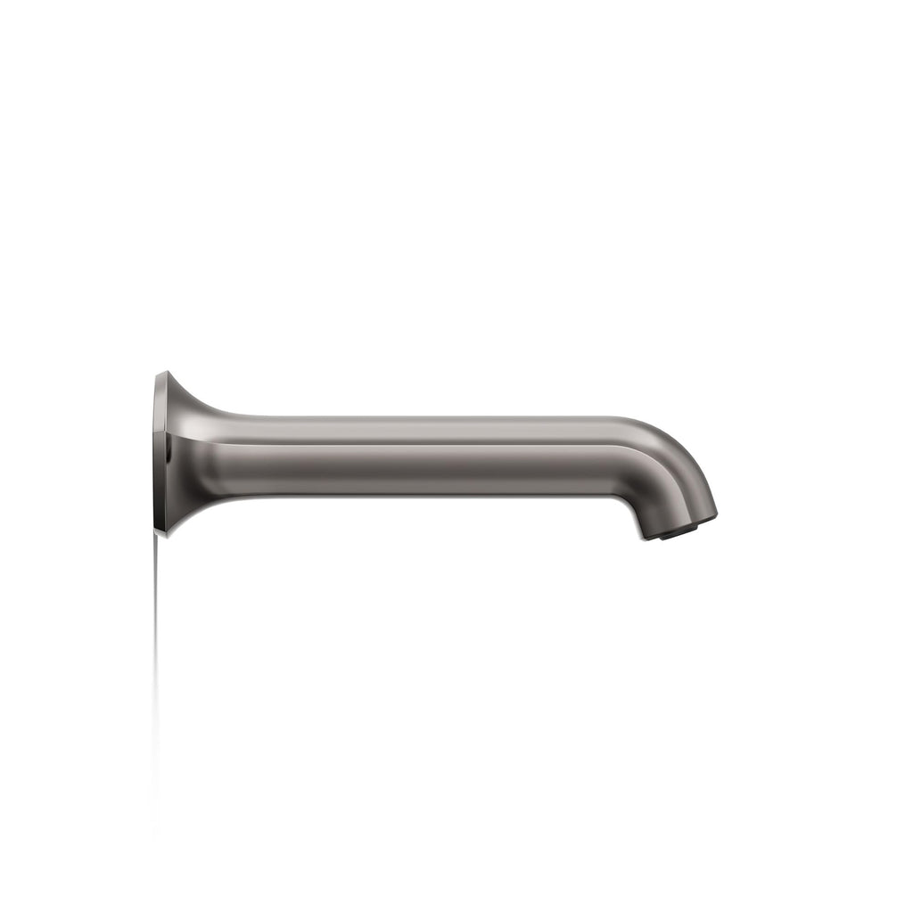 KOHLER 27115-2MB Occasion Wall-Mount 12" Bath Spout, Nondiverter Bathtub Spout with Slip-Fit Connection, Vibrant Brushed Moderne Brass