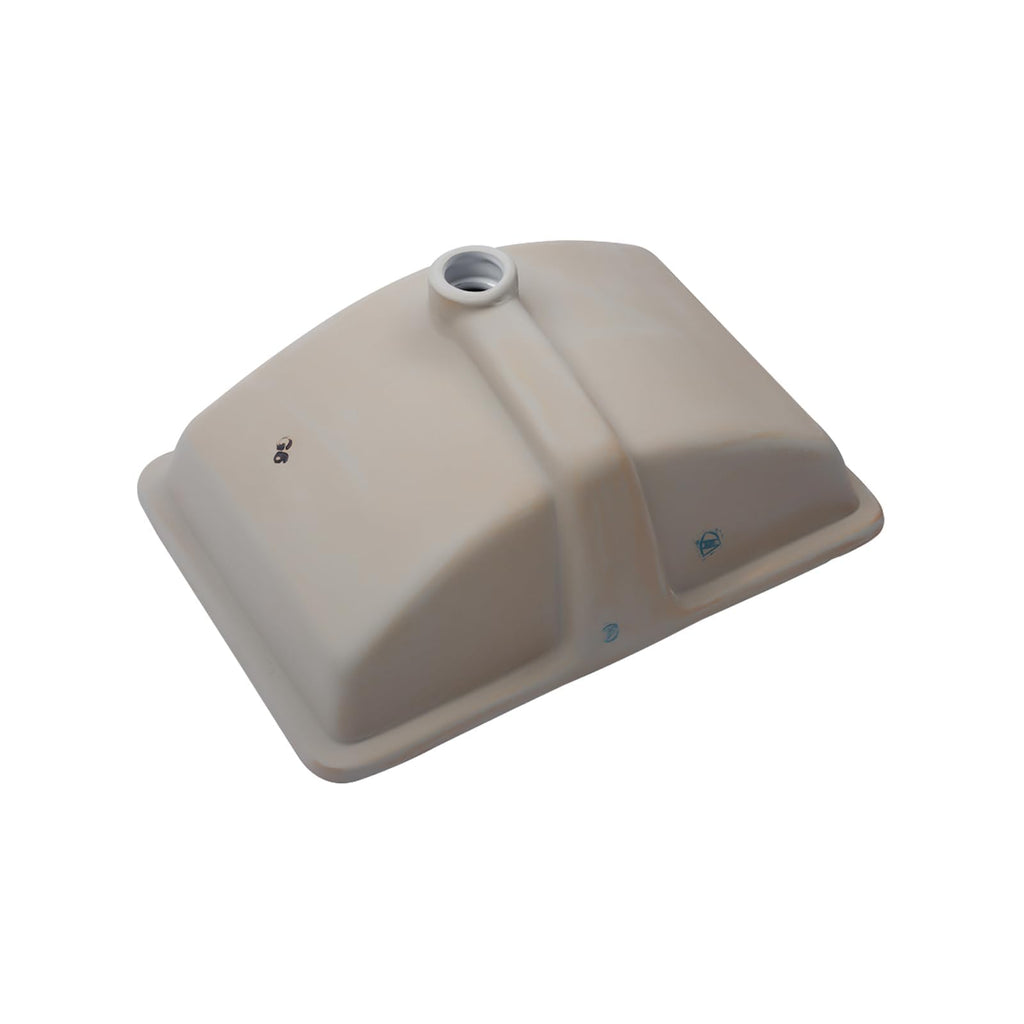 Lordear 17x12 Inch Undermount Bathroom Sink (Installation Size: 15"x10") Vanity Small Sinks Rectangle Pure White Porcelain Ceramic Bath Lavatory Vanity Sink Basin with Overflow
