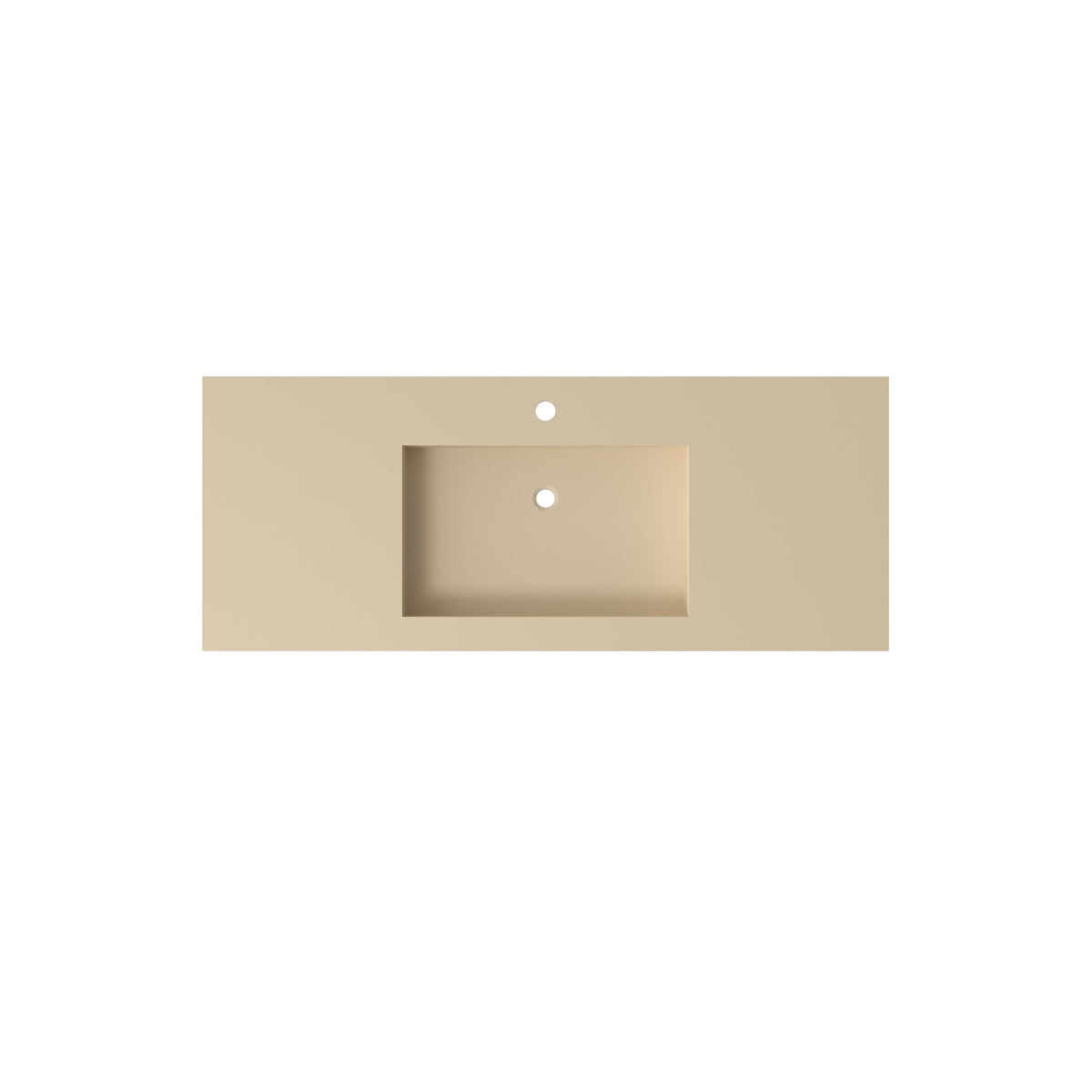 47" Wall Mount Sink, Artificial Stone Bathroom Sink, Single Hole