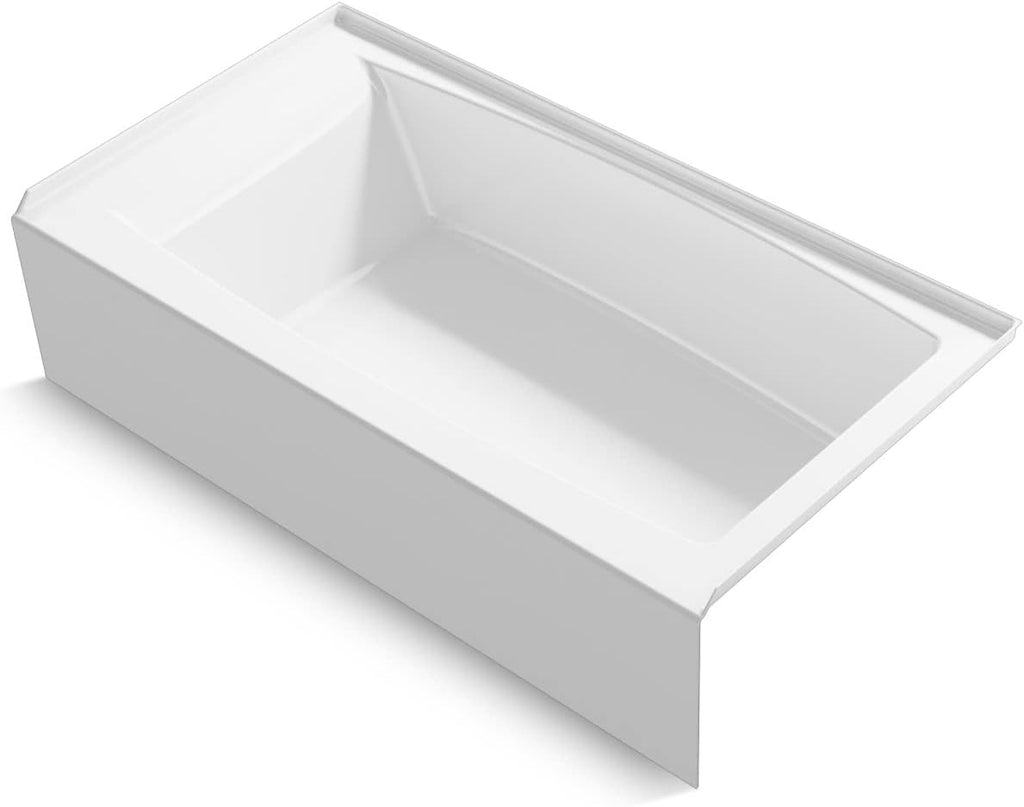 Kohler 26108-RA-0 K-26108-RA-0 Entity 60" x 32" Alcove Bath, Right Drain, White