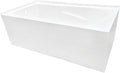 Kingston VTAM6032L21TS 2-Wall Corner Alcove Tub, Glossy White