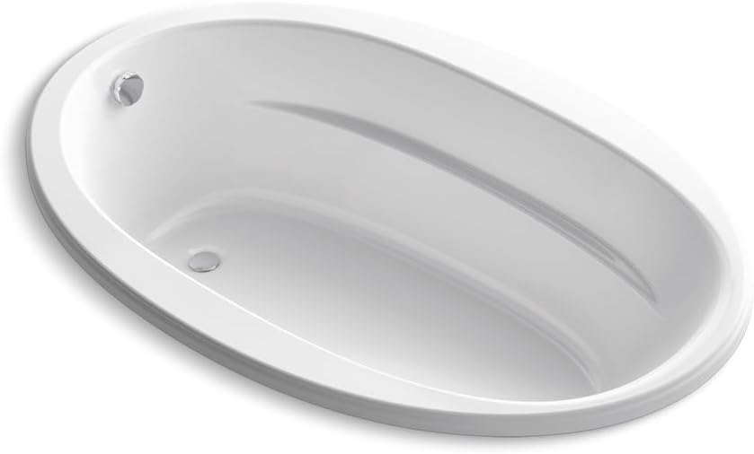 Kohler 6346-0 SunwardÂ® 66" x 42" drop-in bath, White