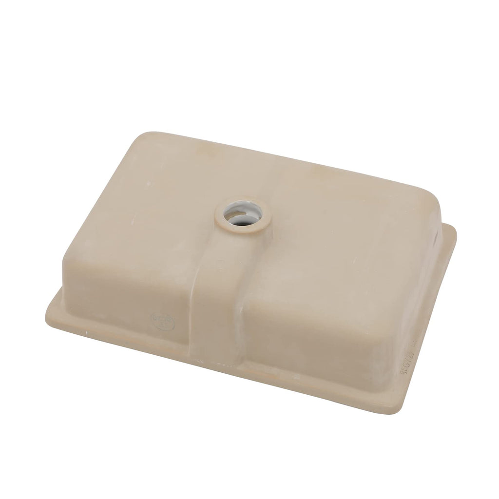 Lordear 17x12 Inch Undermount Bathroom Sink (Installation Size: 15"x10") Vanity Small Sinks Rectangle Pure White Porcelain Ceramic Bath Lavatory Vanity Sink Basin with Overflow