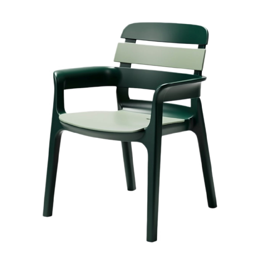 **Moderne Tuinstoel van Kunststof met Ergonomisch Ontwerp**
