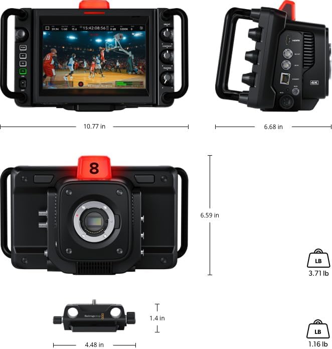 Blackmagic Design Studio 4K Pro G2 Live Production Camera (CINSTUDMFT/G24PDFG2)