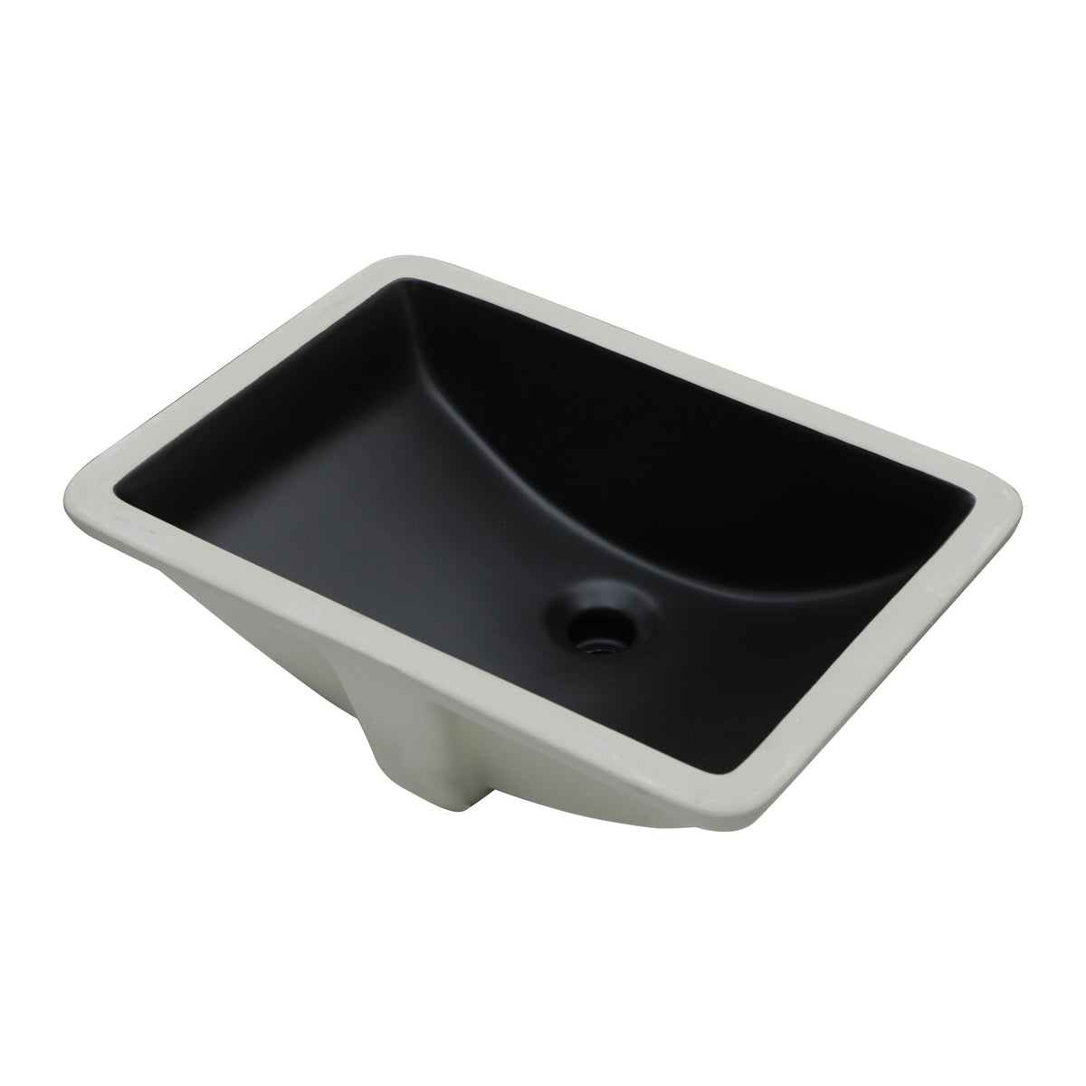 17 Inch Undermount Bathroom Sink Rectangle White