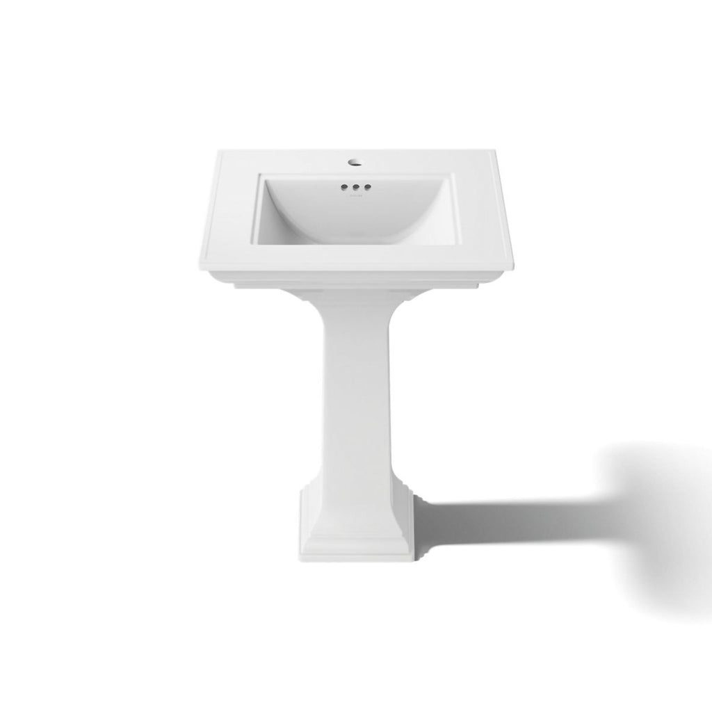 Kohler K-2337-8-7 Memoirs Rectangular Drop-In Single Bowl Bathroom Sink Black