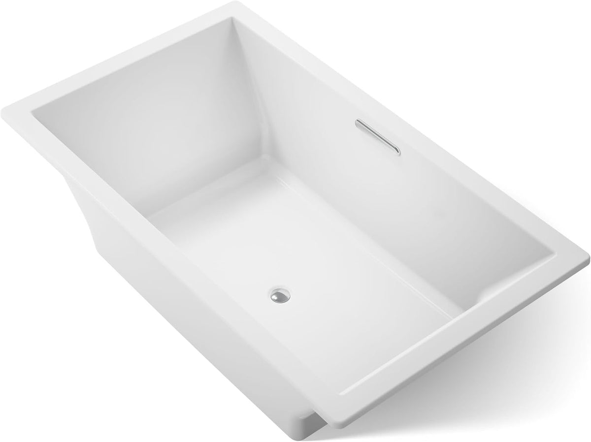 Kohler 1137-0 UnderscoreÂ® 72" x 42" drop-in bath, White