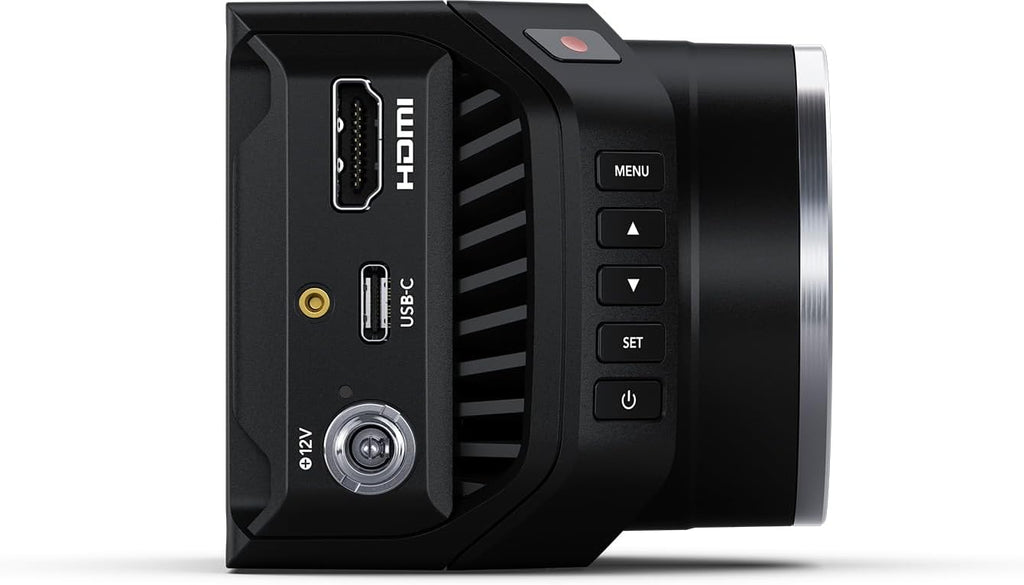 Blackmagic Design Micro Studio Camera 4K G2 Live Production Camera Bundle with 10ft HDMI 2.0 Cable, 6ft USB-C Cable, and 5-Pack of Solid Signal Cable Ties (CINSTUDMFT/UHD/MRG2)
