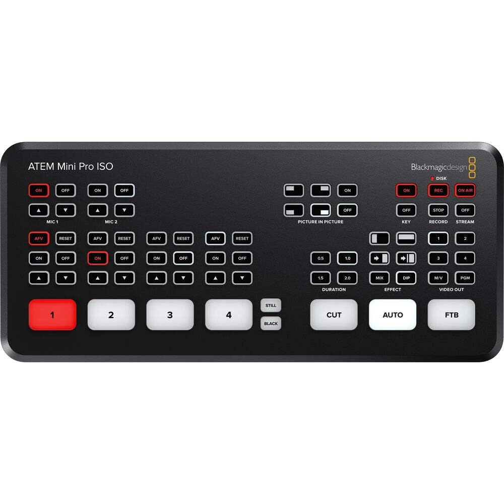 Blackmagic Design ATEM Mini Pro HDMI Live Stream Switcher Bundle with 6â HDMI Cable, 7â Cat5e Cable, and 5-Pack of SolidSignal Cable Ties (SWATEMMINIBPR)