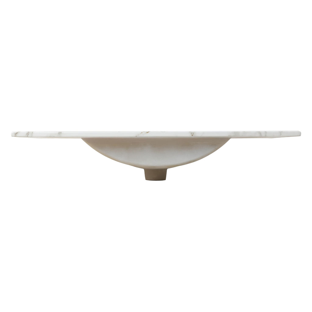 JONATHAN Y Ancillary 30" Bathroom 3-Hole Sink Top, White