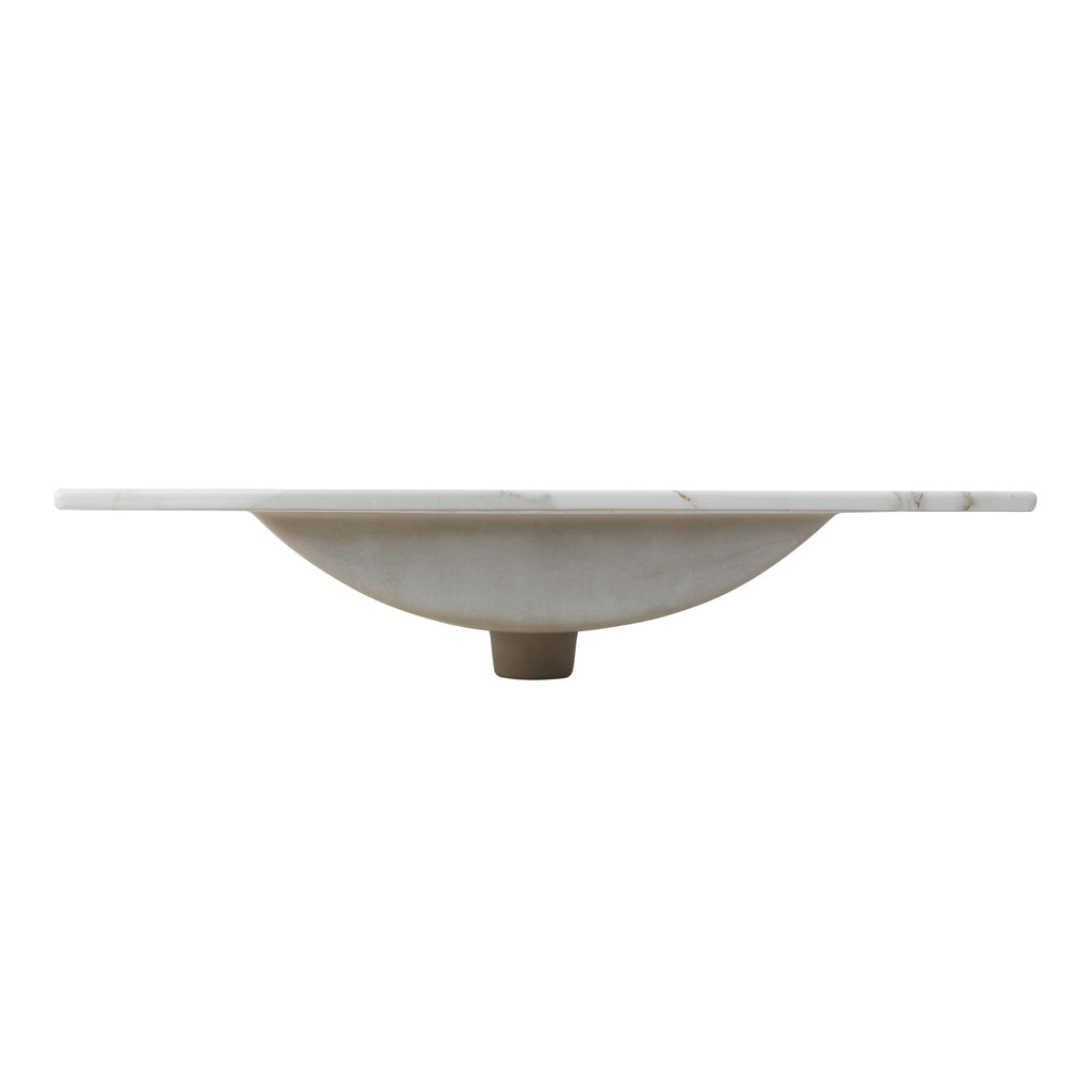 JONATHAN Y Ancillary 30" Bathroom 3-Hole Sink Top, White