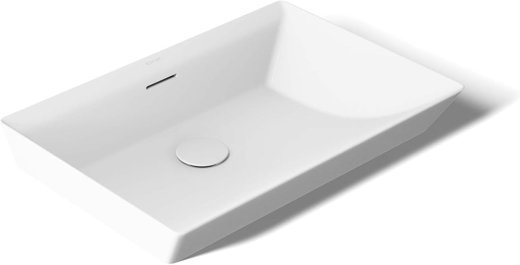 KOHLER Brazn Rectangle Vessel Bathroom Sink