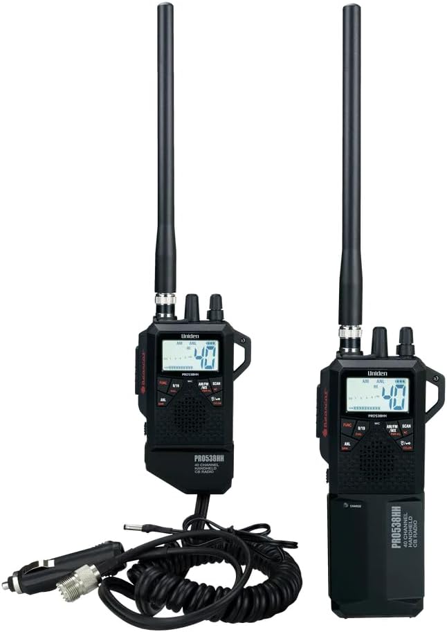 Uniden PRO538HHFM, â2 in 1â Dual Handheld/Mobile Emergency CB Radio with New FM Mode, Full 40 Channels, NOAA Weather Alerts, and Selectable 4-Watts HI/1-Watt Low Output Power.