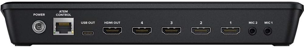Blackmagic Design ATEM Mini Pro HDMI Live Stream Switcher Bundle with 6â HDMI Cable, 7â Cat5e Cable, and 5-Pack of SolidSignal Cable Ties (SWATEMMINIBPR)