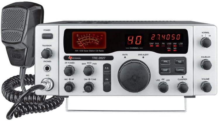 Texas Ranger TRE-2627 CB Base Station AM SSB AC DC Dual Power Transceiver