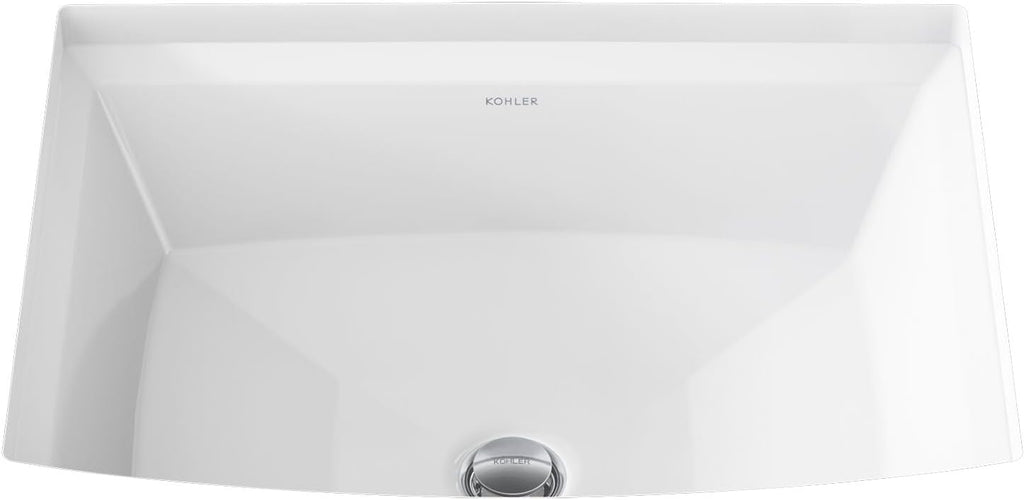 Kohler 2355-0 ArcherÂ® 20" rectangular undermount bathroom sink, White