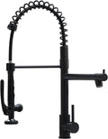 Fapully Black Kitchen Faucet,Commercial Pull Down Kitchen Sink Faucet