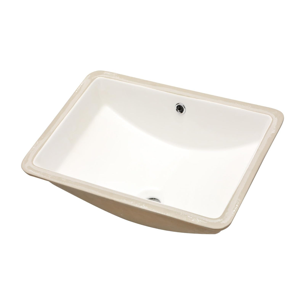 17 Inch Undermount Bathroom Sink Rectangle White