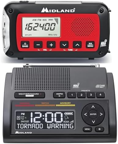 Midland Deluxe Home and Travel Emergency Radio - NOAA Weather Alert Scanner