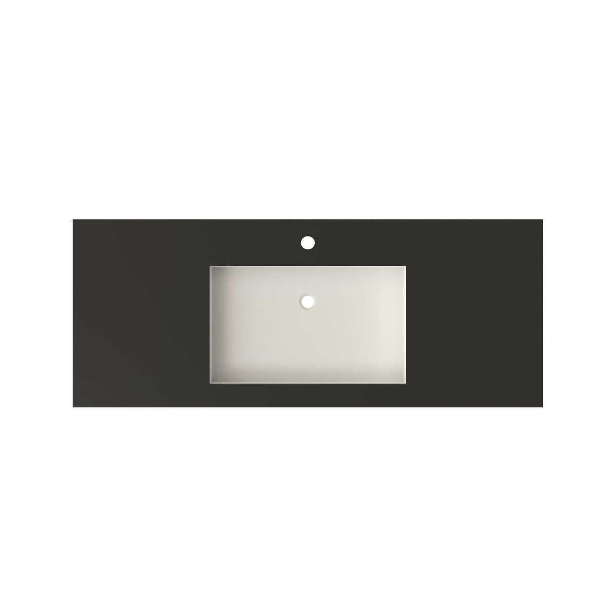 47" Wall Mount Sink, Artificial Stone Bathroom Sink, Single Hole