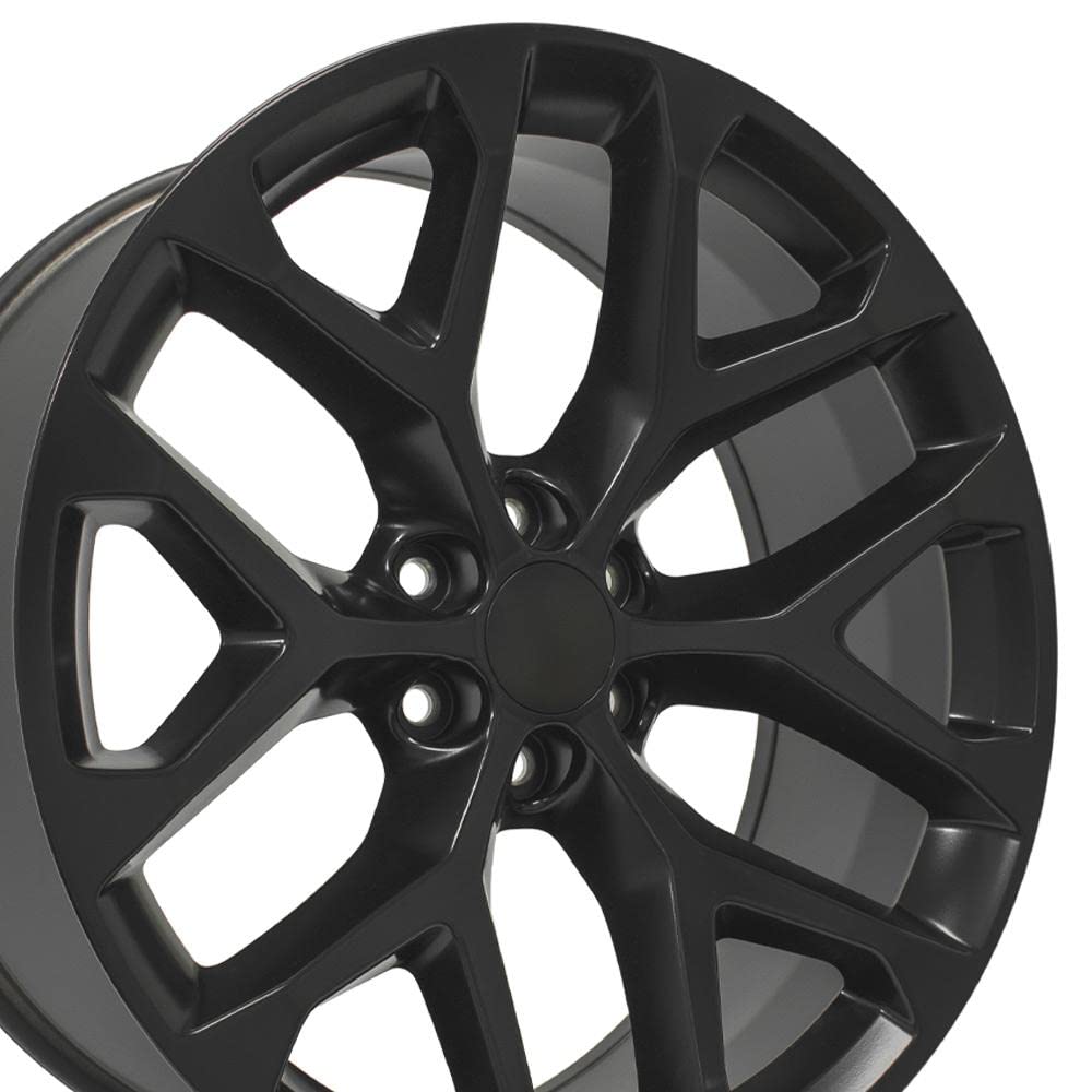 OE Wheels CV98B 22x9 Set(4) Black 6x139.7 & Sailun Tires