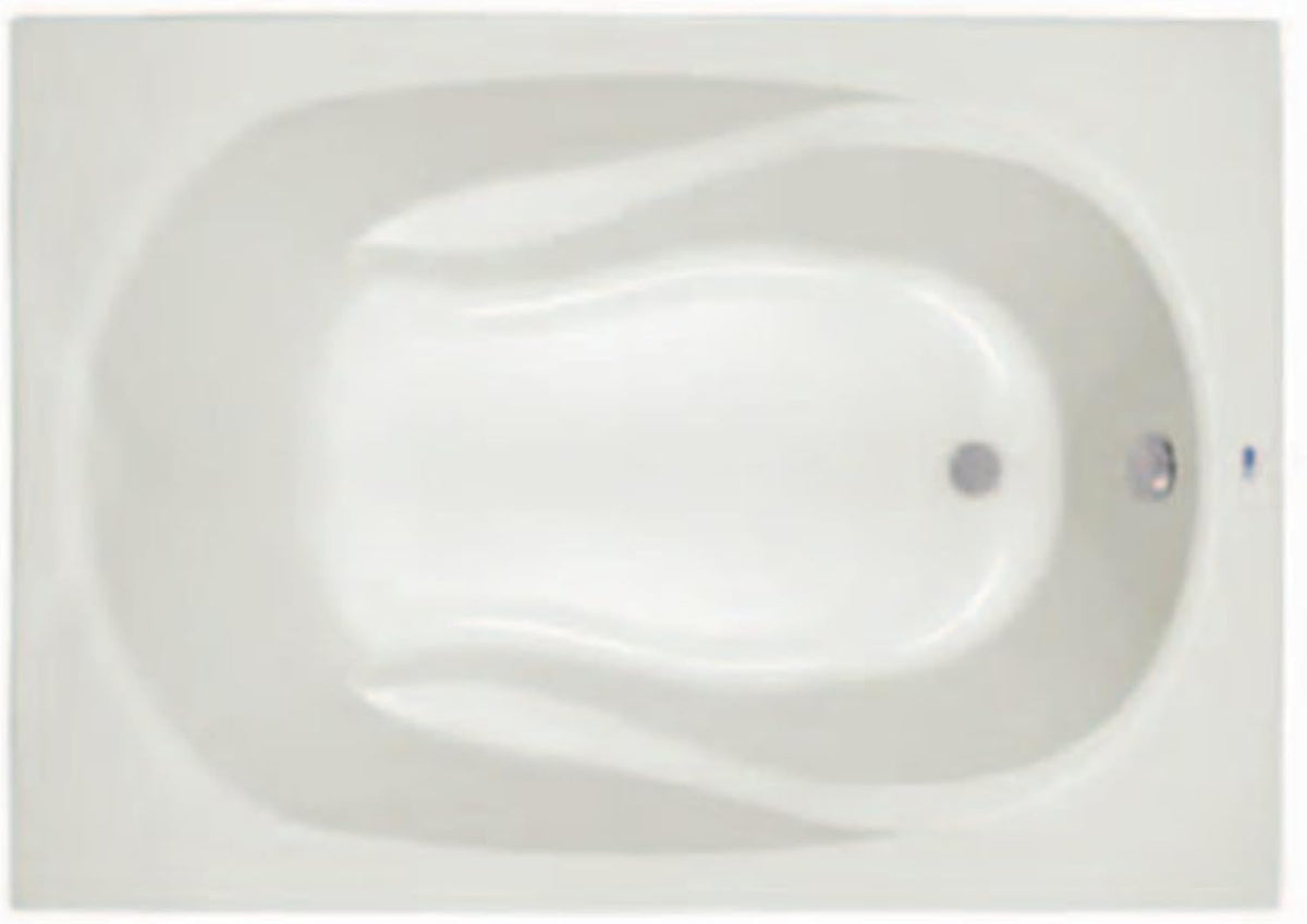 PROFLO PFS6042A Lansford 60" x 42" Drop In Acrylic Soaking Tub with Reversible Drain and Overflow - White