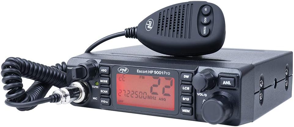CB Radios Complete Pack PNI Escort HP 9001 PRO, ASQ + RX-TX KL203P Amplifier, AM/FM/SSB, 100W, 12V and PNI R50 Cable