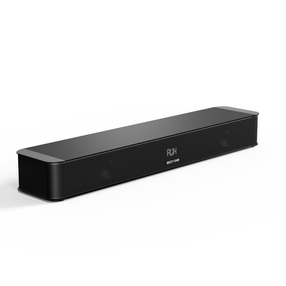 BESTISAN 2.1ch Sound Bar with Built-in Subwoofer, 120W Peak Power, HDMI ARC/Opt/AUX/USB/Bluetooth 5.3, 3 EQ Modes & Volume Boost, 16.5" All-in-One for TV/PC/Gaming/Projector