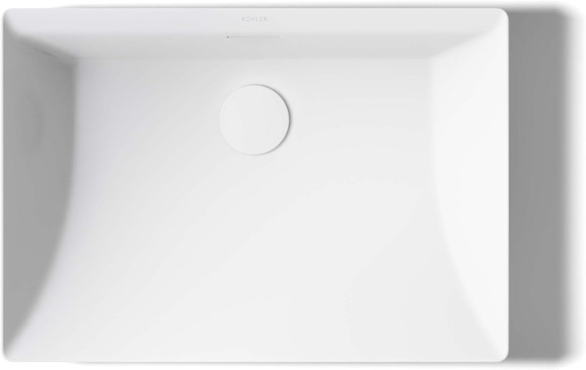 KOHLER Brazn Rectangle Vessel Bathroom Sink