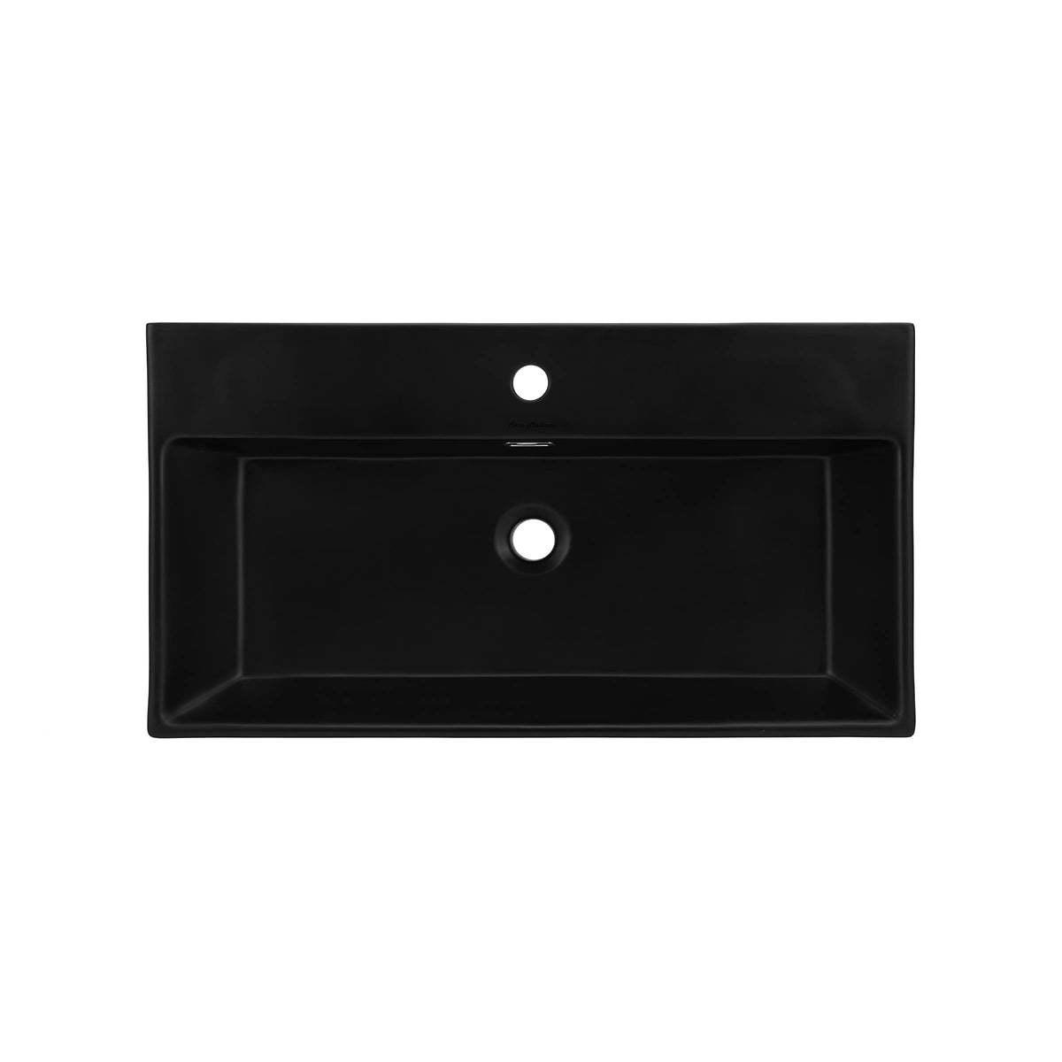 Claire 30" Rectangle Wall Mount Bathroom Sink in Glossy White