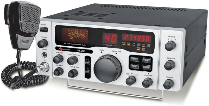 Texas Ranger TRE-2627 CB Base Station AM SSB AC DC Dual Power Transceiver