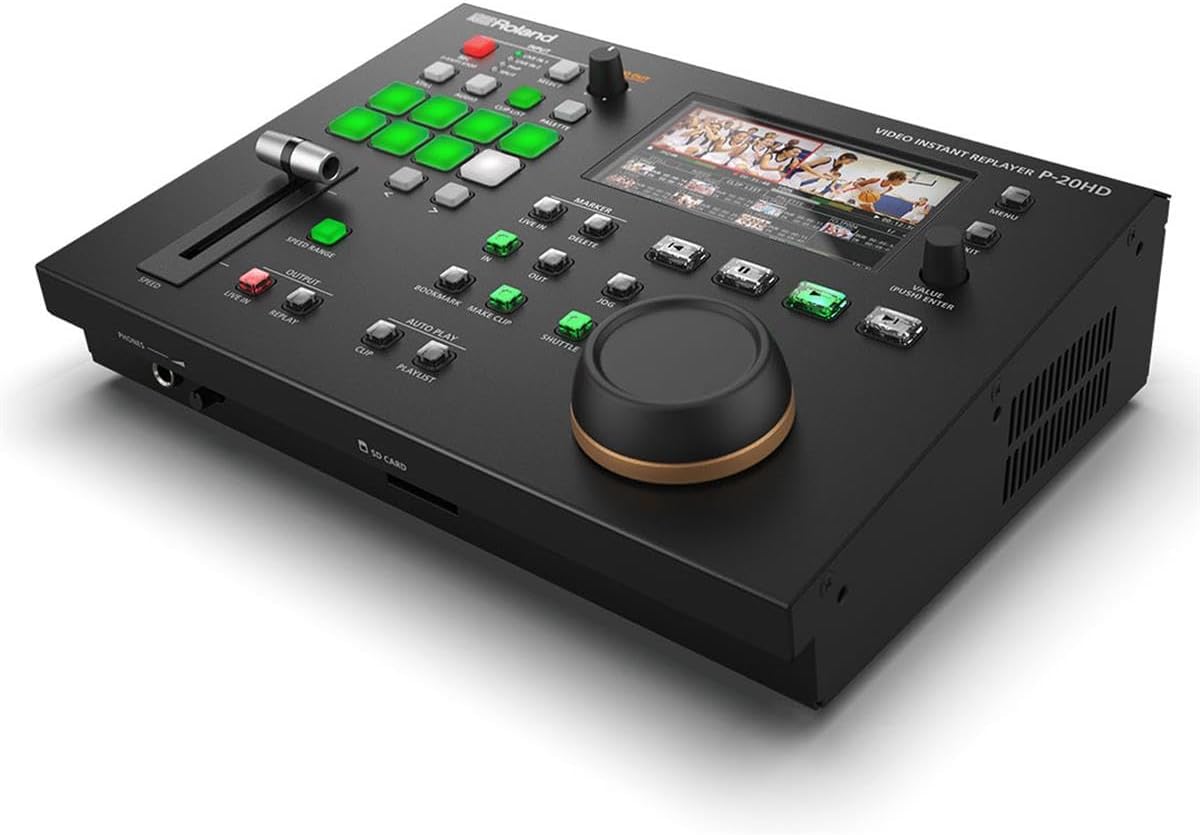 Roland P-20HD Slow-Motion Instant Video Replayer, Black