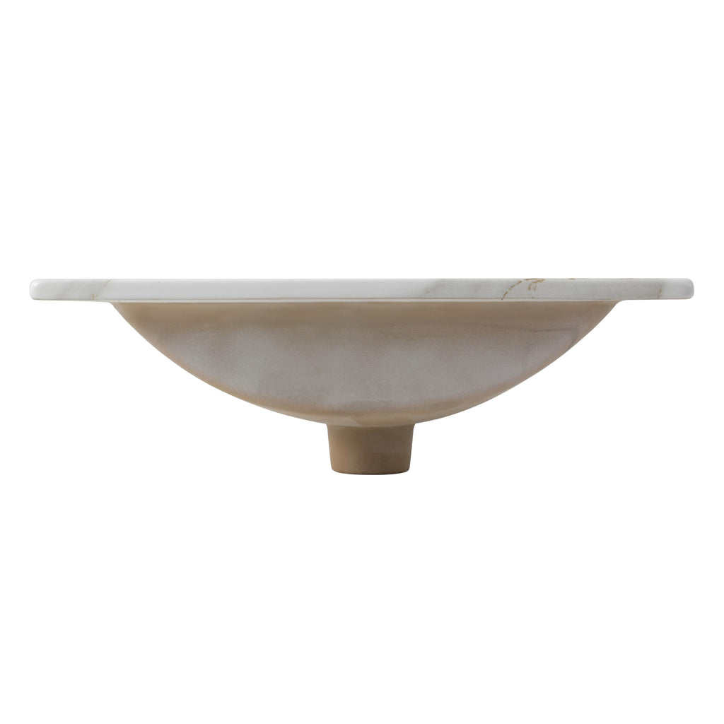 JONATHAN Y Ancillary 30" Bathroom 3-Hole Sink Top, White