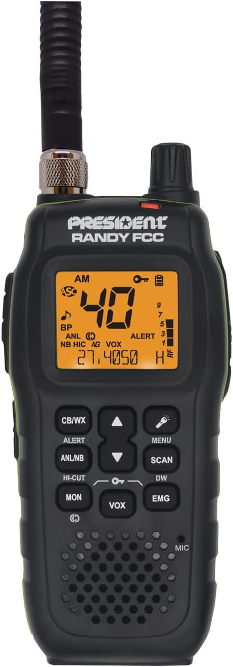 President Electronics RANDY Handheld Or Mobile Cb Radio