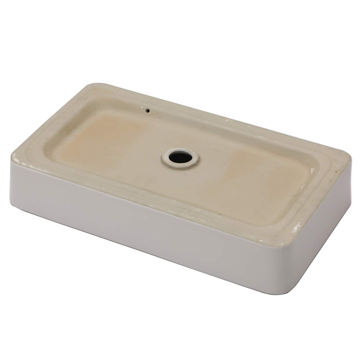 Mocoloo Bathroom Sink Undermount 22"x16" White Rectangle Porcelain Sink with Vertical Sides and Overflow Drain Under Counter Mount Ceramic Lavatory Vanity Sinks for Bathroom Interior Size 19 x 13