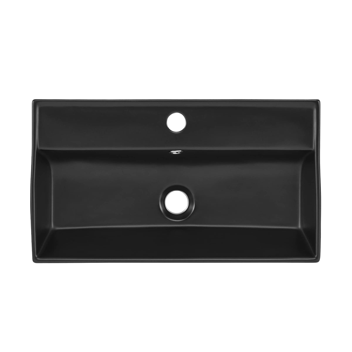 Claire 30" Rectangle Wall Mount Bathroom Sink in Glossy White